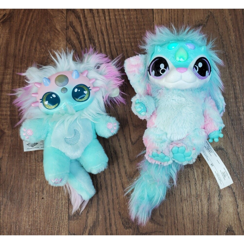 Magic Mixies Interactive Lights Sound and Basic 7" Plush Blue Pink 2021